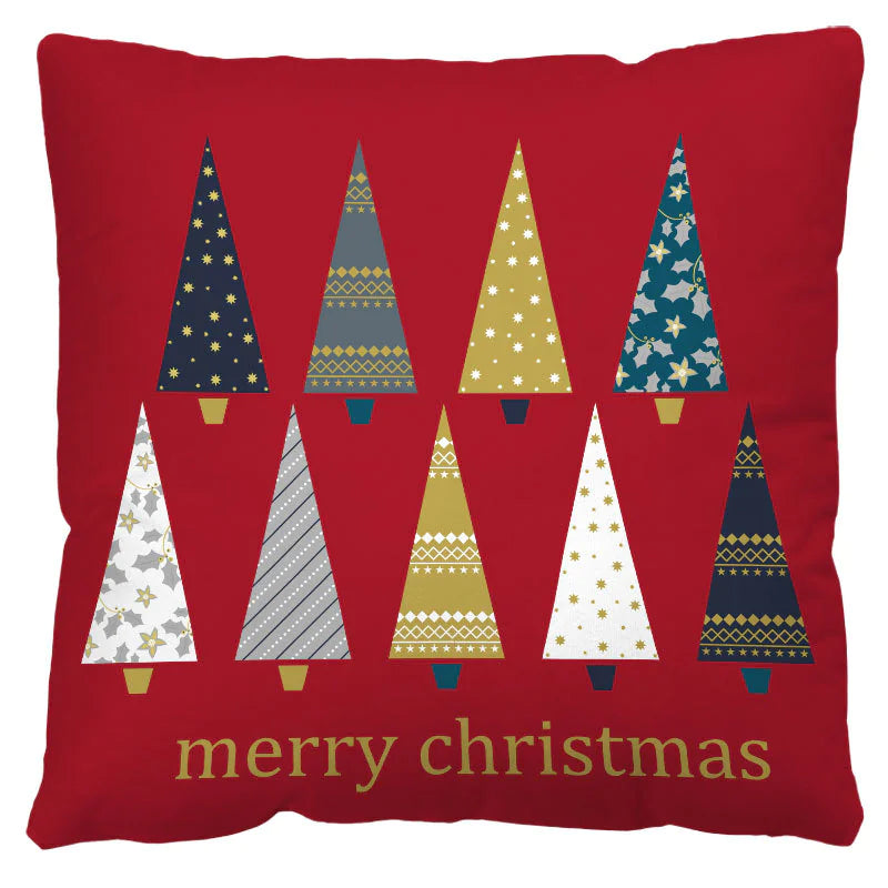 Nordic style Christmas pillow covers in festive holiday designs with red green white colors, decorative throw cushion cases for sofa couch bed seasonal home decor 6