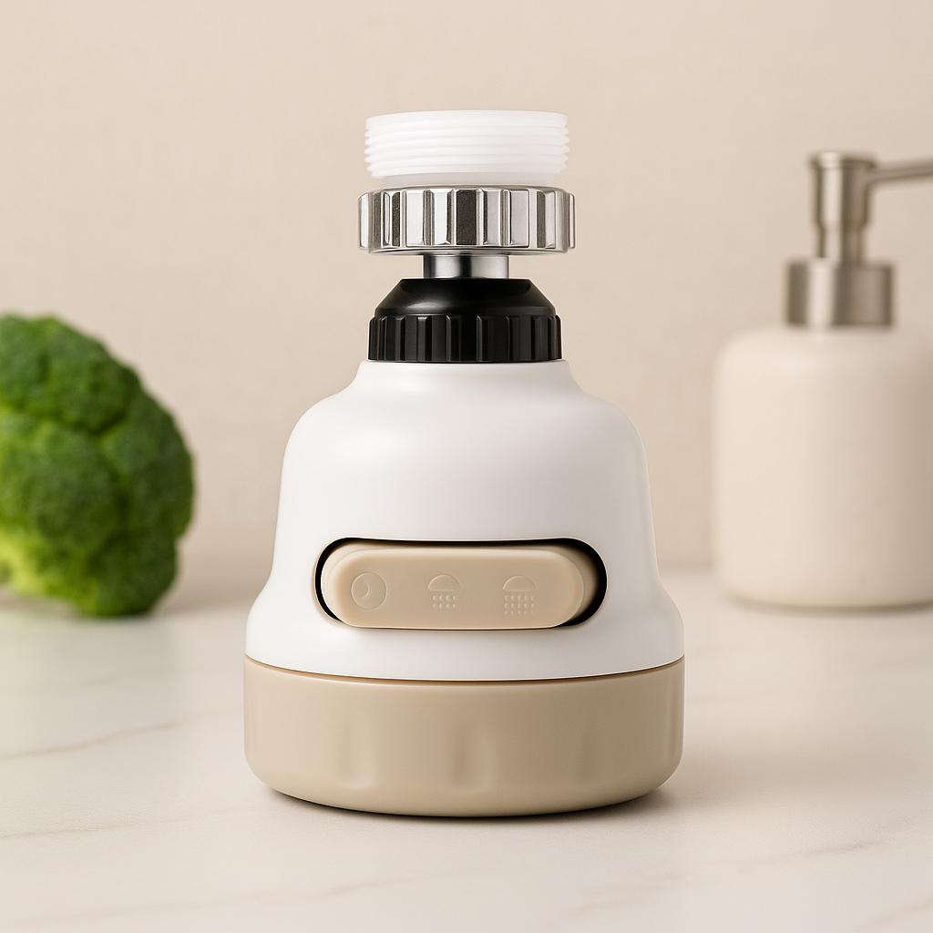 Universal faucet aerator with three spray modes