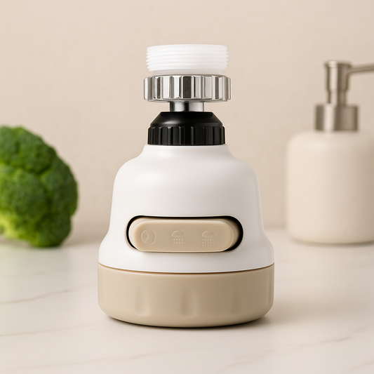 Universal faucet aerator with three spray modes