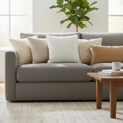 Modern geometric cushion with soft imitation silk cotton filling for sofa and bed decoration in contemporary living room. Style 4