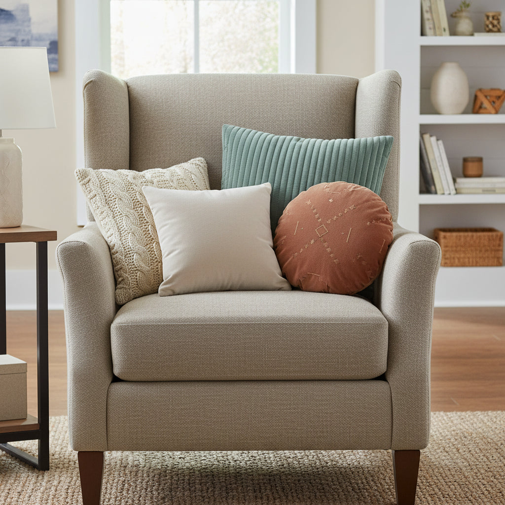 Modern geometric cushion with soft imitation silk cotton filling for sofa and bed decoration in contemporary living room. Style 5