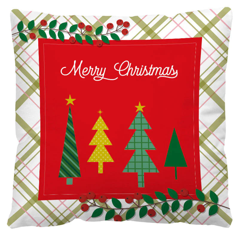 Nordic style Christmas pillow covers in festive holiday designs with red green white colors, decorative throw cushion cases for sofa couch bed seasonal home decor 8