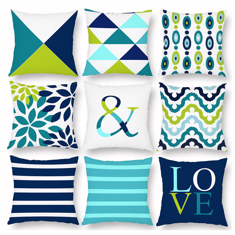 Soft velvet feel cushion covers 18x18 inches with concealed zipper in modern designer pattern, cosy flannelette throw pillow case for sofa bed and couch home decor.