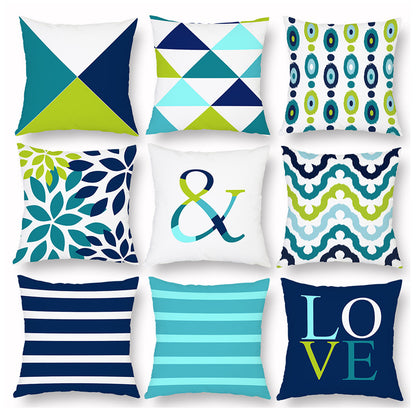 Soft velvet feel cushion covers 18x18 inches with concealed zipper in modern designer pattern, cosy flannelette throw pillow case for sofa bed and couch home decor.