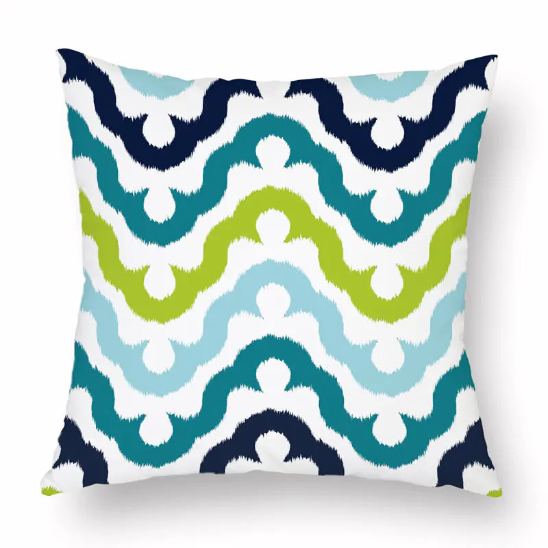 Soft velvet feel cushion covers 18x18 inches with concealed zipper in modern designer pattern, cosy flannelette throw pillow case for sofa bed and couch home decor. Style 1A