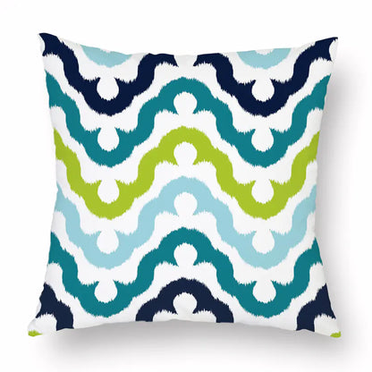 Soft velvet feel cushion covers 18x18 inches with concealed zipper in modern designer pattern, cosy flannelette throw pillow case for sofa bed and couch home decor. Style 1A