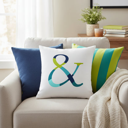 Soft velvet feel cushion covers 18x18 inches with concealed zipper in modern designer pattern, cosy flannelette throw pillow case for sofa bed and couch home decor. Style 5