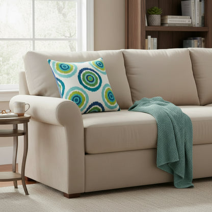 Soft velvet feel cushion covers 18x18 inches with concealed zipper in modern designer pattern, cosy flannelette throw pillow case for sofa bed and couch home decor. Style 6