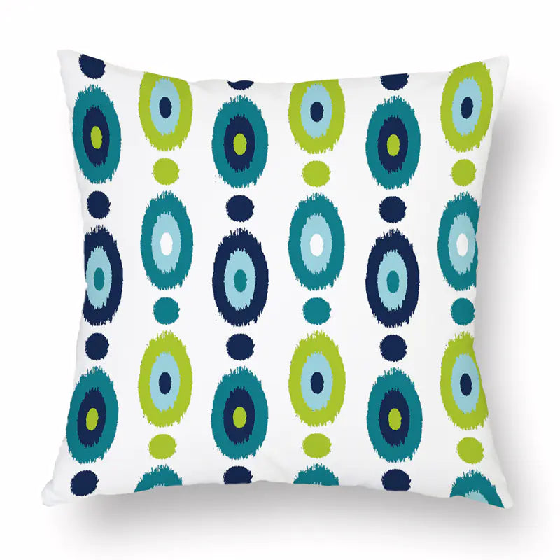 Soft velvet feel cushion covers 18x18 inches with concealed zipper in modern designer pattern, cosy flannelette throw pillow case for sofa bed and couch home decor. Style 6A