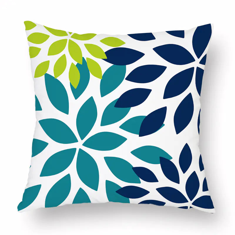 Soft velvet feel cushion covers 18x18 inches with concealed zipper in modern designer pattern, cosy flannelette throw pillow case for sofa bed and couch home decor. Style 7A