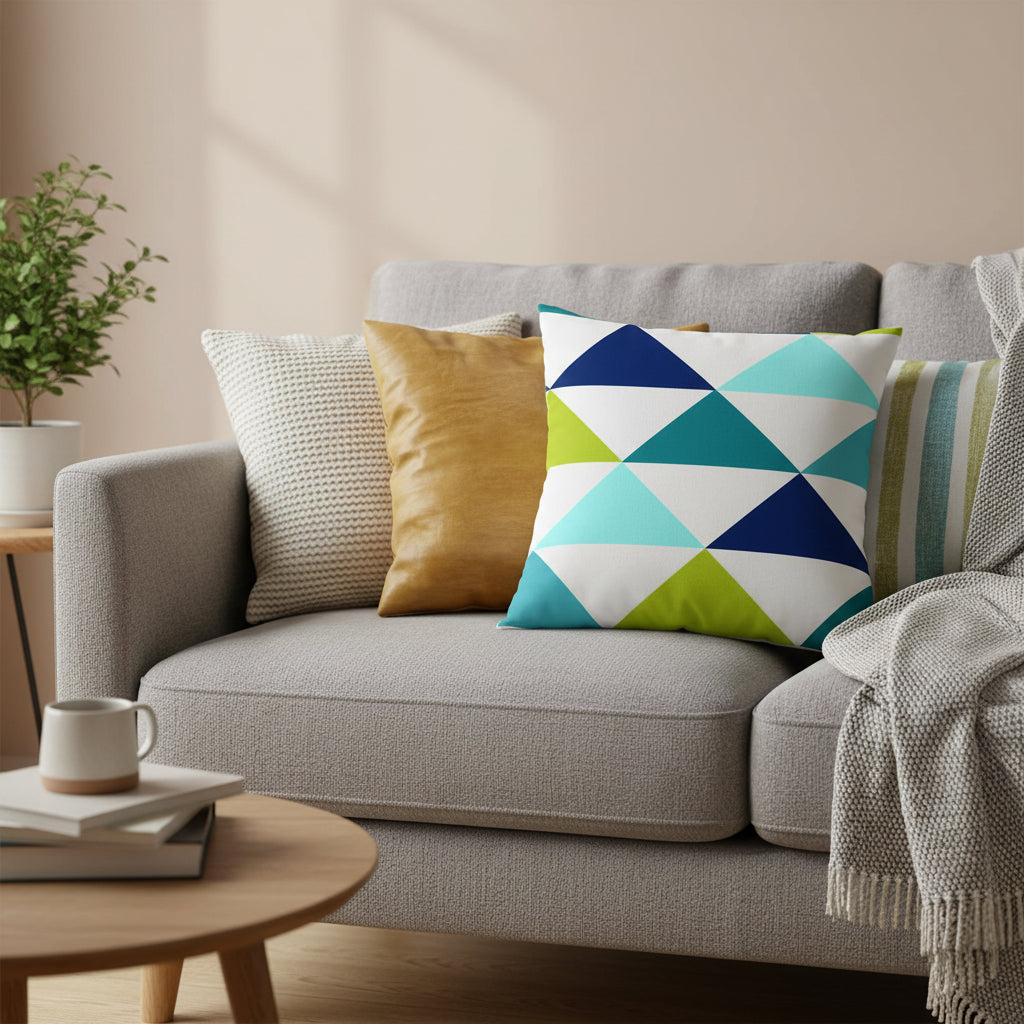 Soft velvet feel cushion covers 18x18 inches with concealed zipper in modern designer pattern, cosy flannelette throw pillow case for sofa bed and couch home decor. Style 9