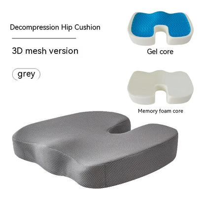 Ergonomic Memory Foam Office Chair Cushion, Premium Lumbar & Hip Support for All Day Comfort